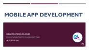 Mobile App Development – capacious technologies