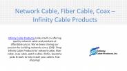 Network Cable, Fiber Cable, Coax