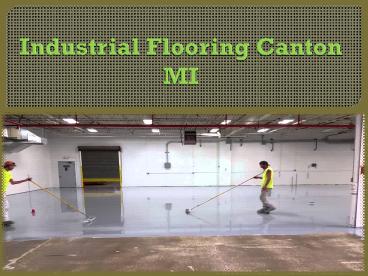 Industrial Flooring Canton MI