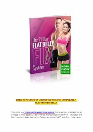 The 21 Day Flat Belly System