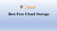 Best Free Cloud Storage