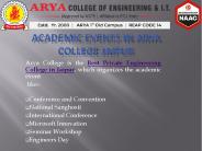 Academic Events In Arya College Jaipur