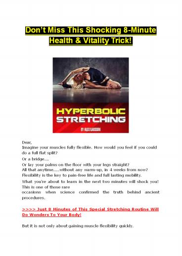 Don’t Miss This Shocking 8-Minute Health & Vitality Trick!
