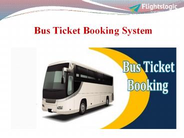 Bus Ticket Booking System