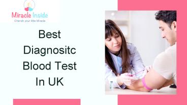 Best Diagnostic Blood Test In UK