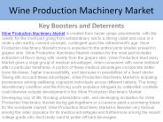 Wine Production Machinery Market