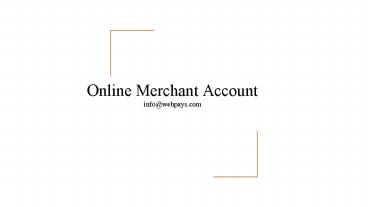 Online Merchant Account