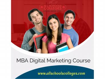 MBA Digital Marketing Course