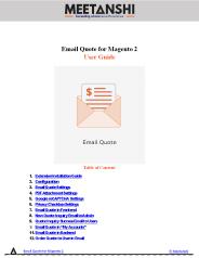 Magento 2 Email Quote