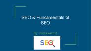 SEO and Fundamentals of seo