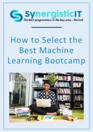 How To Select The Best Machine Learning Bootcamp