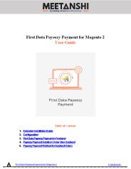 Magento 2 First Data Payeezy Payment