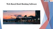 Web Based Hotel Booking Software