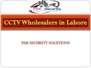 CCTV Wholesalers in Lahore