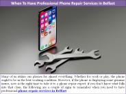 When To Have Professional Phone Repair Services in Belfast