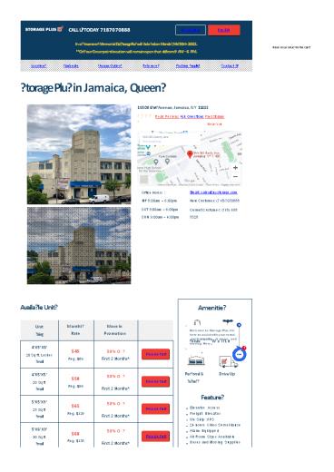 Self Storage in Jamaica