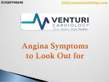 Angina Symptoms to Look Out for