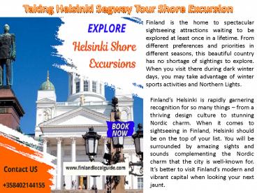 Taking Helsinki Segway Tour Shore Excursion