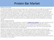 Protein Bars Market Report