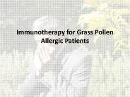 Grass Pollen Allergy Immunotherapy Treatment
