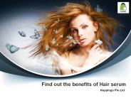 Find out the benefits of Hair serum