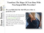 Non-Surgical BBL | Aesthetic and Bariatrics