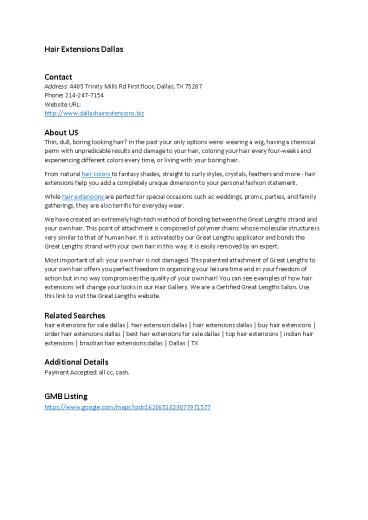 Hair Extensions Dallas