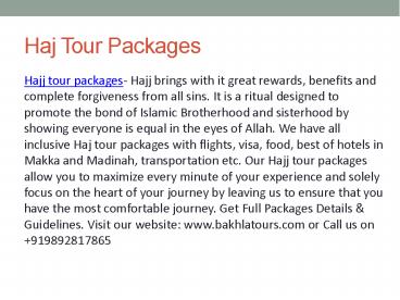 Hajj tour packages (1)
