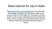 Botox Injection for Lips in Dubai