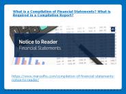 What is a Compilation of Financial Statements