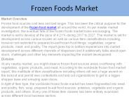 Frozen Foods Market Report
