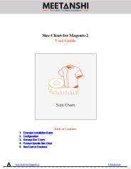 Magento 2 Size Chart