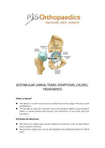 Best Hip Surgery in Melbourne | PJS Orthopaedics