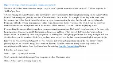 presentation player overlay