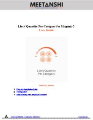 Magento 2 Limit Quantity Per Category