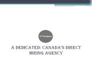 A Dedicated: Canada’s Direct Hiring Agency