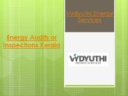 Energy Audits or Inspections Kerala