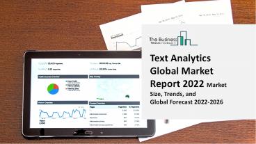 Text Analytics Market Size, Share, Statistics, Latest Trends, Segmentation And Forecast to 2031