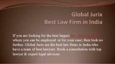 Top Law Firms India