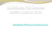 QuickBooks POS 2019 Access Violation Error