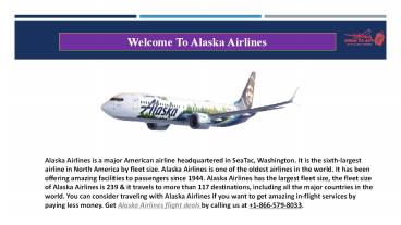 Alaska Airlines Flight Deals & Tickets