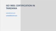 ISO 9001 Certification in Tanzania