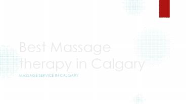 Best Massage Therapy in Calgary - Rhema Gold Physiotherapy