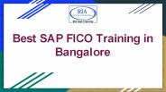Best SAP FICO Training in Bangalore