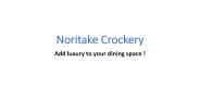 NoritakeIndia - Premium crockery sets