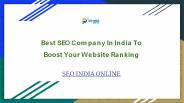 Best SEO Company in India
