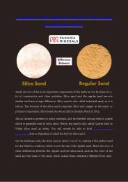 Difference Between Silica Sand and Regular Sand