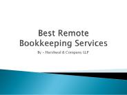 Best Remote Bookkeeping Services USA – Harshwal & Company LLP