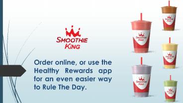 Online Order Smoothie Lexington