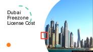Dubai Freezone License Cost ​